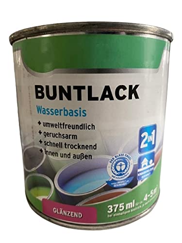 3 x 375 ml Wilckens Buntlack 2in1 Wasserbasis Glänzend 1,125 L Farbwahl, Farbe:RAl 5010 Enzianblau von Blueshop