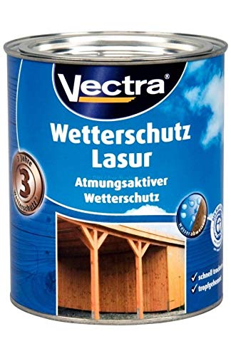 Vectra Wetterschutz Lasur 2,5 L Farbwahl, Farbe:Buche von Blueshop