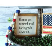 Heroes Legends Schild - Baseball Tiered Tray Decor Babe Ruth Zitat Gerahmt Boy's Room Mann Höhle Sport Dekor Vatertagsgeschenk Papa Opa von BluestemMarket