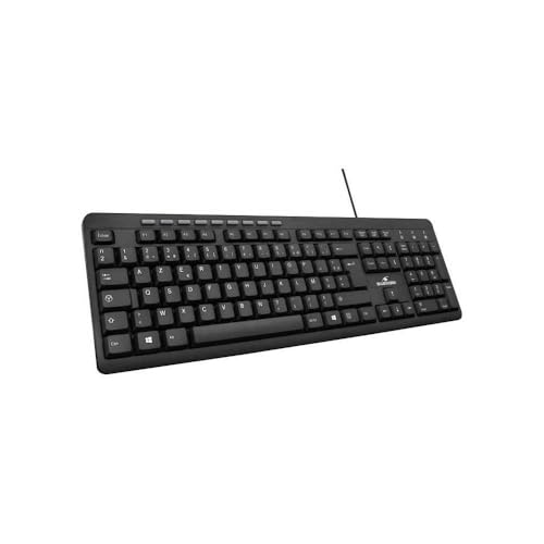 Bluestork Erweiterte kabelgebundene Tastatur – Elegant mit 10 Multimedia-Shortcuts – Windows-kompatibel – Azerty Französisch Bluestork Erweiterte kabelgebundene Tastatur – Elegant mit 10 Multimedia-Shortcuts – Windows-kompatibel – Azerty Französisch von Bluestork