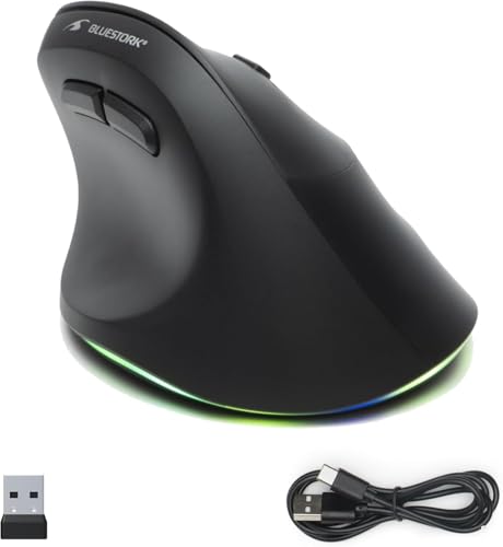 Bluestork - Ergonomische Vertikale Kabellose Maus 800-2400dpi 6 Tasten RGB Led - Ergonomische Maus Kabellos - Vorbeugung Gegen Mausarm/tennisarm (rsi Syndrom) - Pc & Mac - 2024 Bluestork - Ergonomische Vertikale Kabellose Maus 800-2400dpi 6 Tasten RGB Led - Ergonomische Maus Kabellos - Vorbeugung Gegen Mausarm/tennisarm (rsi Syndrom) - Pc & Mac - 2024 von Bluestork