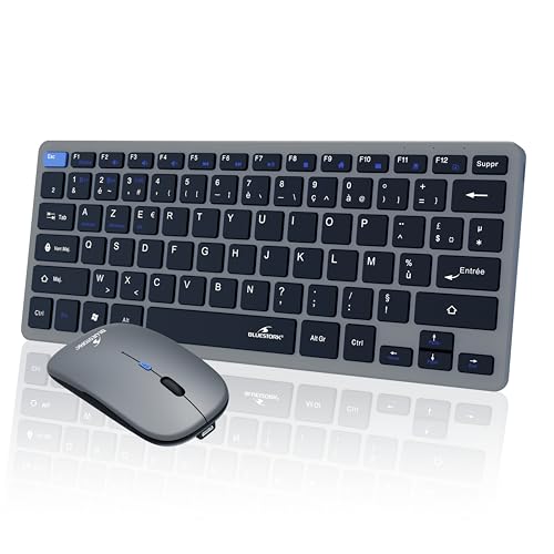 Bluestork - Set Mini V2 kabellose Tastatur Maus wiederaufladbar – kabellose AZERTY-Tastatur, kompaktes Format & Maus 1600 DPI – doppelte Verbindung: 2,4 GHz & Bluetooth – Akkulaufzeit 80 Stunden Bluestork - Set Mini V2 kabellose Tastatur Maus wiederaufladbar – kabellose AZERTY-Tastatur, kompaktes Format & Maus 1600 DPI – doppelte Verbindung: 2,4 GHz & Bluetooth – Akkulaufzeit 80 Stunden von Bluestork