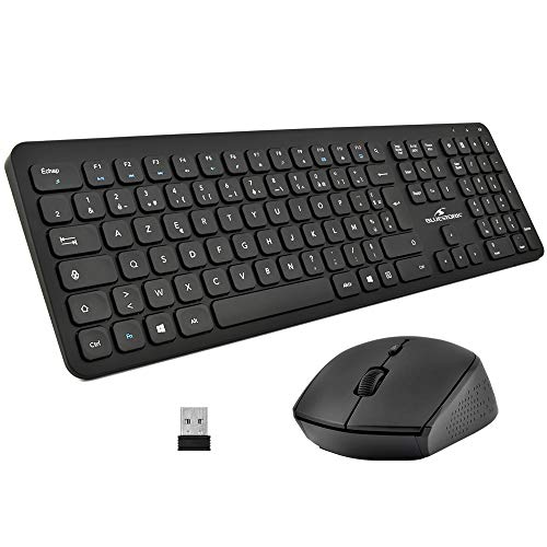 Bluestork - Set Easy Slim Tastatur und Maus kabellos – kabellos – leise – Design Ultra Silm – AZERTY FR (schwarz) Bluestork - Set Easy Slim Tastatur und Maus kabellos – kabellos – leise – Design Ultra Silm – AZERTY FR (schwarz) von Bluestork
