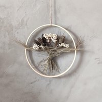 Trockenblumenring 20 cm - Blumenkranz in Naturfarben Mit Getrockneten Gräsern & Blüten | Fensterdeko, Türkranz, Wanddekoration Trockenblumenring 20 cm - Blumenkranz in Naturfarben Mit Getrockneten Gräsern & Blüten | Fensterdeko, Türkranz, Wanddekoration von Bluetenkonfetti