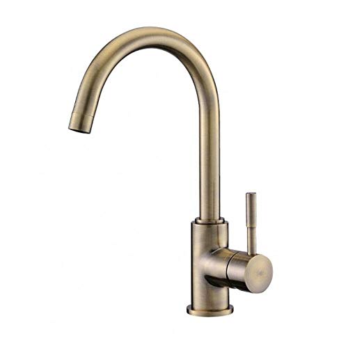 Bluewater Colorado 2 Wege Wasserhahn Antike Messing, Designer Küchenarmatur Spültischarmatur Blue Water Waschtischarmatur Waschbecken Einhebelmischer Hochdruckarmatur von Bluewater