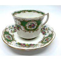Grüne Foley Broadway Teetasse Und Untertasse von Bluewillowteashop