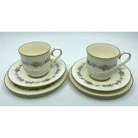 Noritake Japan Südchat 2Er Set Teetasse Untertasse Und Teller Trio von Bluewillowteashop