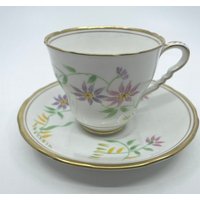 Royal Stafford Handbemalte Teetasse Und Untertasse von Bluewillowteashop