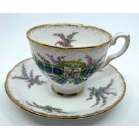 Royal Stafford Tartan Serie Gordon Teetasse Und Untertasse von Bluewillowteashop