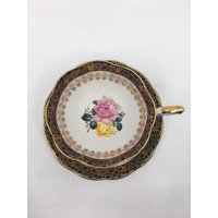 Royal Standard Teetasse in Schwarz Und Gold von Bluewillowteashop
