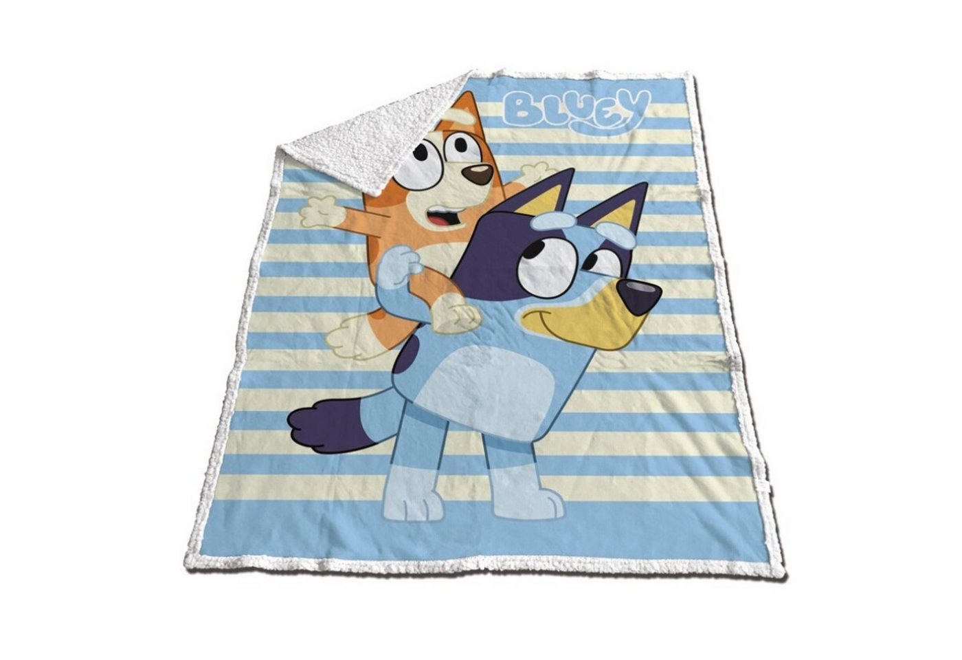 Wohndecke Fleecedecke Sherpa – Kuschelige Kinderzimmerdecke im Bluey-Design, Bluey Wohndecke Fleecedecke Sherpa – Kuschelige Kinderzimmerdecke im Bluey-Design, Bluey von Bluey