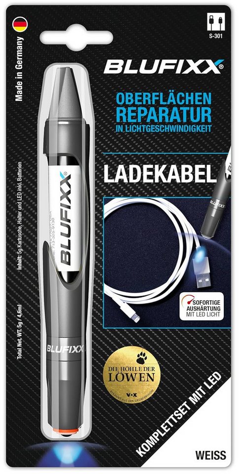 Blufixx Reparatur-Set Spezialset Ladekabel Weiß Oberflächenreparatur von Blufixx