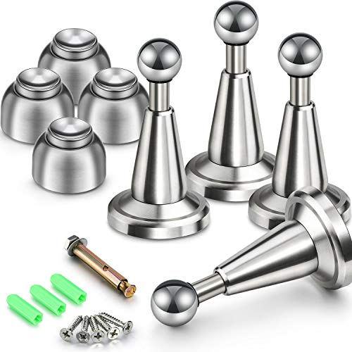 6 Pack Soft Catch Magnetic Door Holder Magnetic Doorstops Stainless Steel Wall Mount Door Stop von Blulu