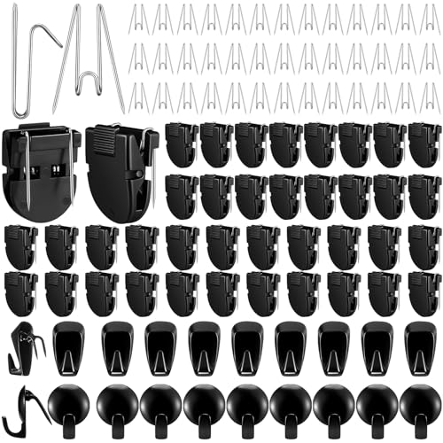 Blulu 100 Stück Stoffpaneel-Wandhaken-Set, Kabinenklammern, Panel-Draht, Bilderaufhänger, Kabinenhaken für Bilder, Zuhause, Schule, Büro, DIY Blulu 100 Stück Stoffpaneel-Wandhaken-Set, Kabinenklammern, Panel-Draht, Bilderaufhänger, Kabinenhaken für Bilder, Zuhause, Schule, Büro, DIY von Blulu