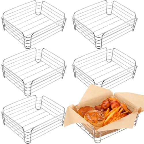 Blulu Obstkorb aus Metalldraht, 24,9 x 21,6 x 9,4 cm, klein, verchromt, abgerundet, quadratisch, silberfarbener Drahtkorb, Aufbewahrung für Obst, Gemüse und Snacks, Brot Blulu Obstkorb aus Metalldraht, 24,9 x 21,6 x 9,4 cm, klein, verchromt, abgerundet, quadratisch, silberfarbener Drahtkorb, Aufbewahrung für Obst, Gemüse und Snacks, Brot von Blulu