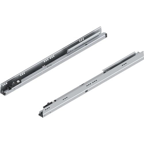 Blum Tandembox Korpusschiene Seitliche Montage Metall Schubladenschiene 30kg, Silber, 550mm von Blum