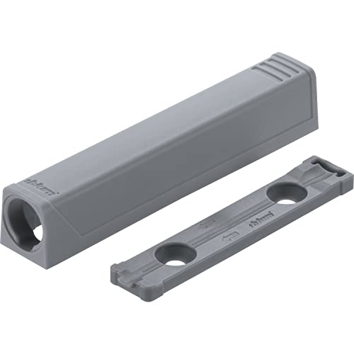 BLUM TIP-ON gerade Adapterplatte 956A1201, Langversion, seidenweiß von Blum