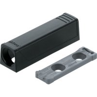 Blum Adapterplatte TIP-ON für Türen gerade (20/17 mm) Terraschwarz von Blum