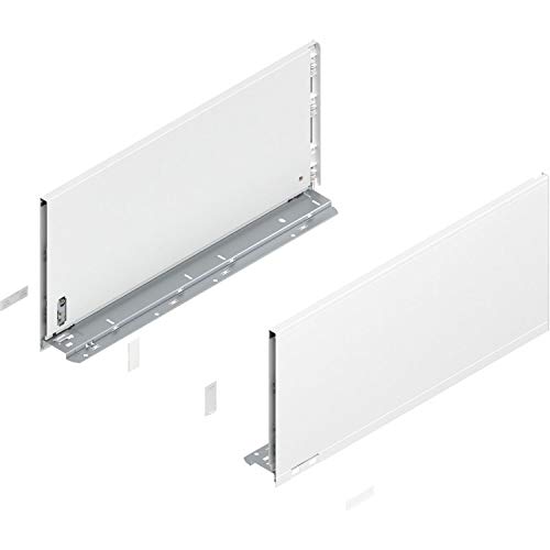 Blum Legrabox pure H F Schubladenschienen Set | 1 Paar, 40kg 450mm | Tip On Vollauszug, seidenweiß von Blum