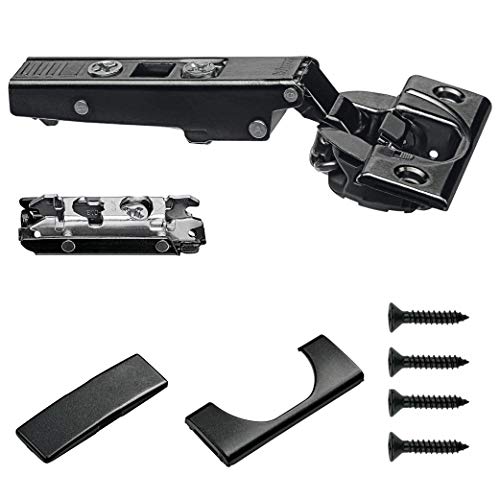 Blum Onyx Scharnier mit Softclose-Overlay, 71B3550OB + Platte + Abdeckungen + Schrauben, schwarz Blum Onyx Scharnier mit Softclose-Overlay, 71B3550OB + Platte + Abdeckungen + Schrauben, schwarz von Blum