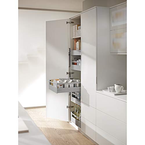 Blum Space Tower Tandembox antaro Schubladen-Set | Mit Reling, 30kg NL500mm, KB 600mm | grau von Blum