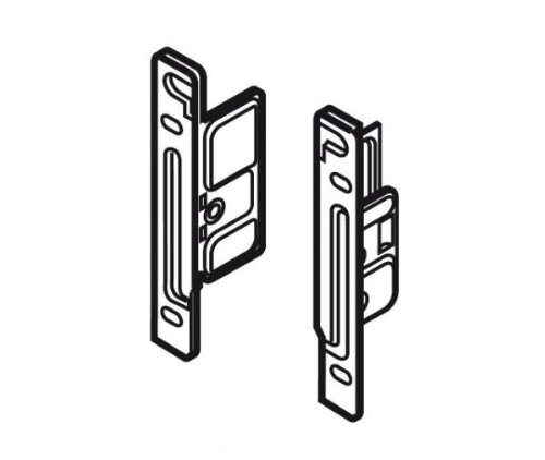 Standard-Frontbefestigung, links/rechts, Schraub-/Pressversion für blum METABOX M/K/H von Blum