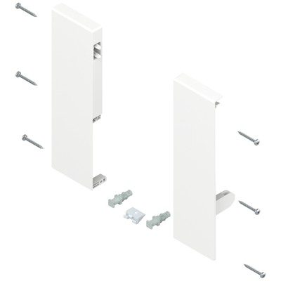 TANDEMBOX Fronthalter, Höhe D, für Innenauszug mit 1-fach Reling, links/rechts, für TANDEMBOX antaro, seidenweiss von Blum