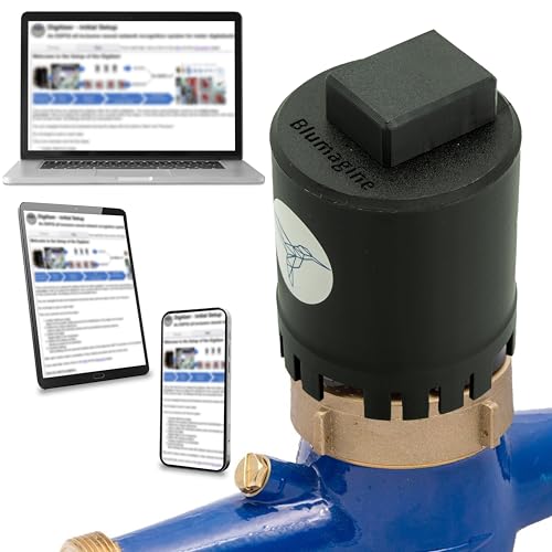 Blumagine Digitaler Wasserzähler für durchsch. 85mm (AI on The Edge) - Wasserzähler digital HomeAssistant - Wasserzähler (Made in Germany) - Wasserzähler WLAN in Echtzeit von Blumagine