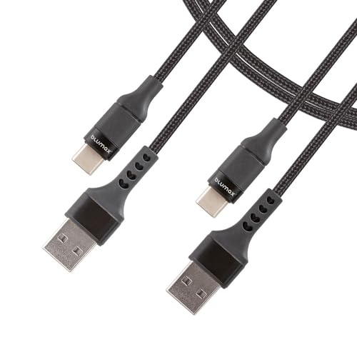 Blumax (2 Stück 1.2m USB C Kabel QC 4.0, Ladekabel USB C 5A Fast Charge Schnellladekabel PVC kompatibel Galaxy S22 S21 S20 S10 S9 S8 Plus Galaxy Note A3 A5 A7/ LG V30 V20 G5 G6 / Huawei P30 P20 P10 von Blumax
