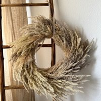 Pampasgras Kranz Boho, Tischkranz Trockenblumen Beige, Pampas Türkranz, Weihnachten, Adventskranz, Trockenblumendeko Pampasgras Kranz Boho, Tischkranz Trockenblumen Beige, Pampas Türkranz, Weihnachten, Adventskranz, Trockenblumendeko von BlumeGeschenk