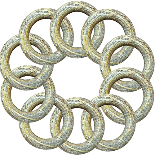 10 Strohrömer Ø 30 cm/Stärke 5 cm Strohkränze Türkranz Deko-Kranz Kranz-Rohling Strohring von Blumen-Senf