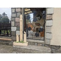 Hauseingang Deko Draußen Personalisiert Holzaufsteller Aus Holz Für Haustür Blumenkasten Holzstele Willkommen Garten | Dein Text Hauseingang Deko Draußen Personalisiert Holzaufsteller Aus Holz Für Haustür Blumenkasten Holzstele Willkommen Garten | Dein Text von BlumenTornadoDE