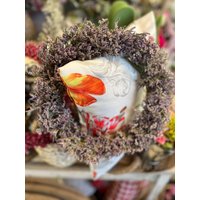 Neues Modell - Trockenkranz Aus Strandflieder, Langlebige Deko Für Tür & Tisch von Blumenamplatzlstore