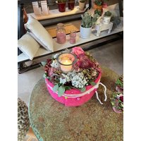 Blumen Gesteck /Torte/Durchmesser 23cm von Blumenarrt