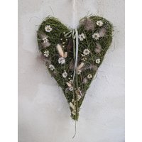 Dekoriertes Herz Xxl Natur Dekoration Frühlingswiese von BlumenatelierShop
