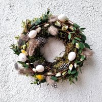 Frühlingskranz Mit Ostereiern Cottagestyle von BlumenatelierShop