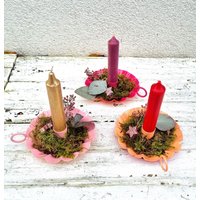 Kerzenhalter Dekoriert von BlumenatelierShop