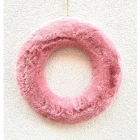 Puschelkranz Plüschkranz Türkranz Tischkranz von BlumenatelierShop