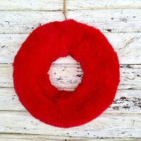 Puschelkranz Plüschkranz Türkranz Tischkranz von BlumenatelierShop