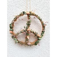 Sisal Friedenszeichen Trockenblumen Peace Zeichen von BlumenatelierShop