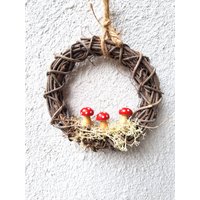 Sylvester Kleiner Herbstkranz Fliegenpilz von BlumenatelierShop