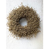 Trockenkranz in Gold Türkranz Oder Tischkranz Trockenkranz in Gold Türkranz Oder Tischkranz von BlumenatelierShop