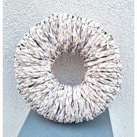 Trockenkranz in Weiß Türkranz Oder Tischkranz von BlumenatelierShop