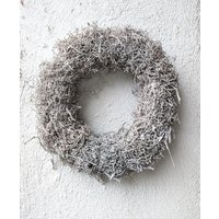 Trockenkranz in Weiß Türkranz Oder Tischkranz von BlumenatelierShop