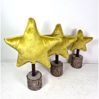 stern Aus Samt Tischdekoration von BlumenatelierShop