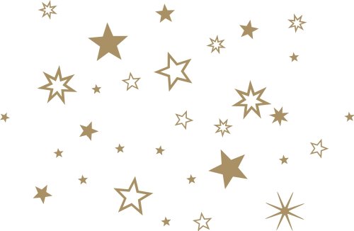 30 Stück Sterne GOLD Aufkleber, Mix-Set, Fensterdekoration zu Weihnachten Fensterbild / Fensteraufkleber, Wandtattoo Deko Sticker, Autoaufkleber, Weihnachtsdekoration, Schaufenster In- und Outdoor 70001 Stars von Blumenauto