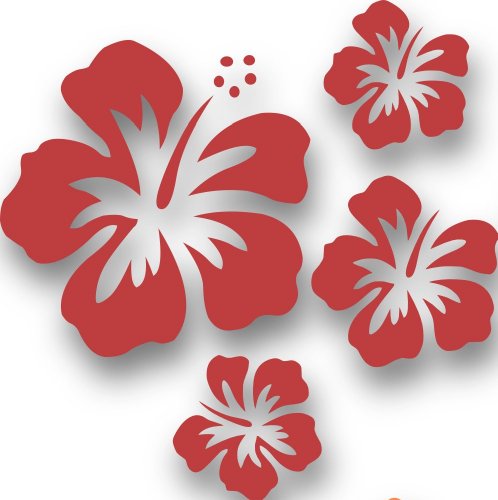 MIXED SET HIBSIKUS Blüten, 4 Stück rote Autoaufkleber Blumen Sticker Outdoor, Wandtattoo & Fensterbild Hibiscus Hawaii MIXED SET HIBSIKUS Blüten, 4 Stück rote Autoaufkleber Blumen Sticker Outdoor, Wandtattoo & Fensterbild Hibiscus Hawaii von Blumenauto