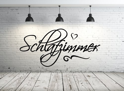 Selbstklebender Deko Türaufkleber, Beschriftung , Text ~ Schlafzimmer ~ Wandtattoo, 68094-58x28 cm, Wandaufkleber, Sticker Aufkleber für die Wand, Fensterbild, Tapetensticker, Türaufkleber, Tattoo aus Markenfolie - aus 32 Farben wählen von Blumenauto