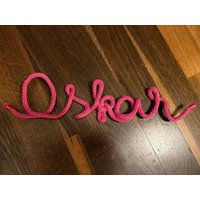 Schriftzug „Name" | Geschenk Taufe Türschild Strickschlauch Dekoschriftzug Wanddeko Kinderzimmer Geburt Personalisiert Schriftzug „Name" | Geschenk Taufe Türschild Strickschlauch Dekoschriftzug Wanddeko Kinderzimmer Geburt Personalisiert von Blumenbeat1