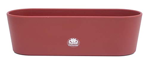 Kunststoff Flori Blumenkasten bordeaux L 36.0 cm B 13.5 cm H 11.0 cm von Blumenkasten Kunststoff